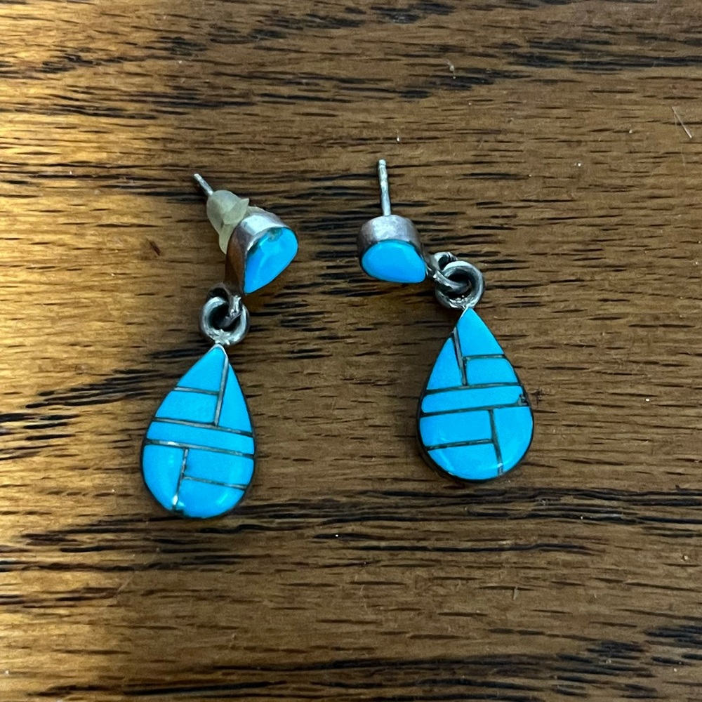 Sterling silver turquoise earrings